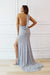 alex gown silver beaded one shoulder evening gown